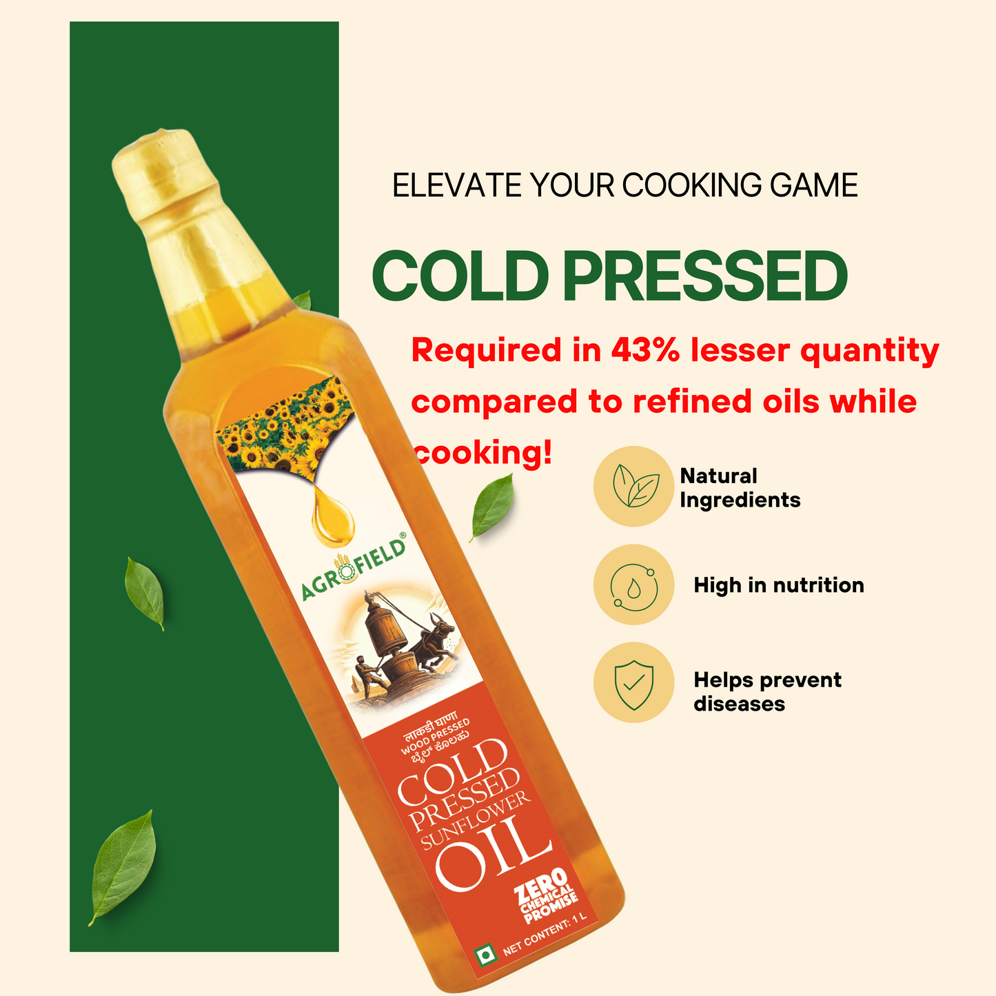 Combo Two Oils - Mustard & Sunflower - 2L each