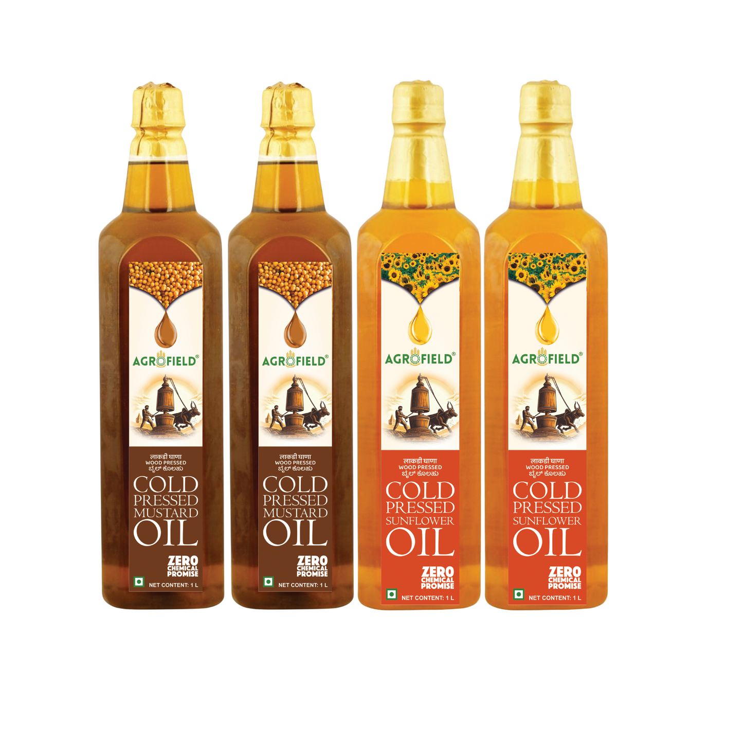 Combo Two Oils - Mustard & Sunflower - 2L each