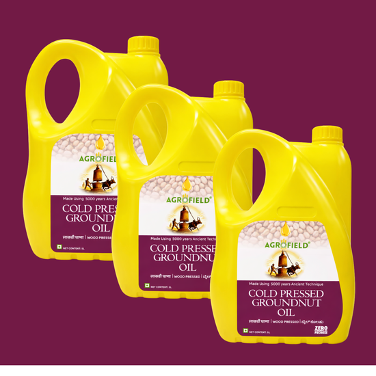 Wood Cold Pressed Groundnut Oil