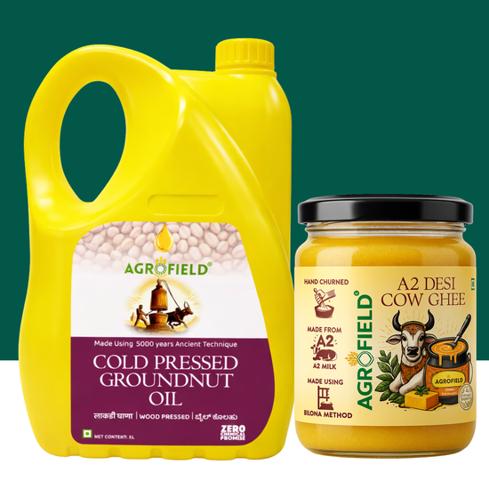Groundnut Oil (5L) + A2 Ghee (500ml)
