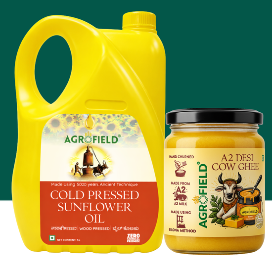 Sunflower Oil (5L) + A2 Ghee (500ml)