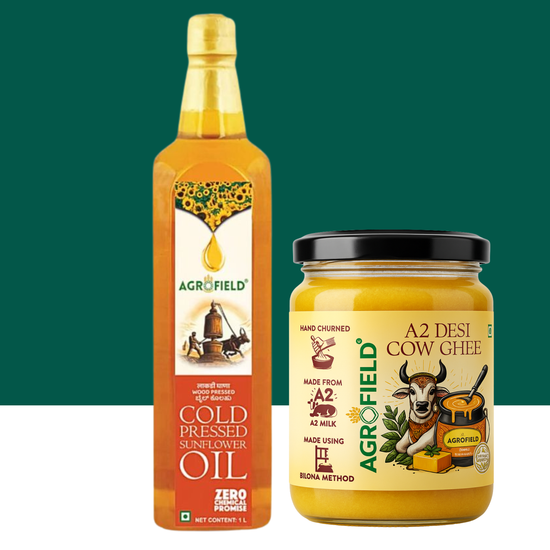 Sunflower Oil (1L) + A2 Ghee (500ml)