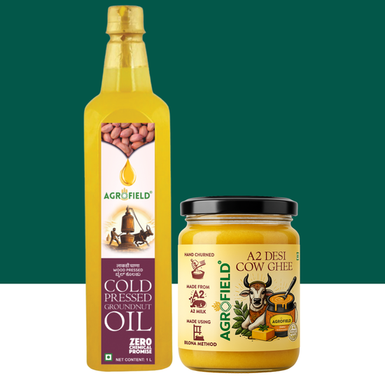 Groundnut Oil (1L) + A2 Ghee (500ml)