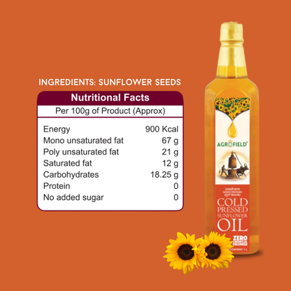 Wood Cold Pressed Sunflower Oil