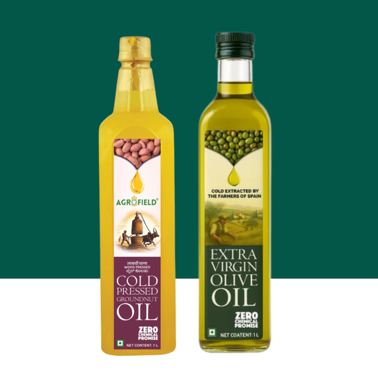 Groundnut and Olive Oil Combo (litre each)