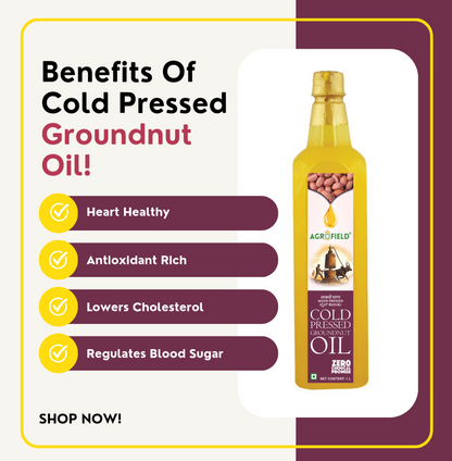 Wood Cold Pressed Groundnut Oil