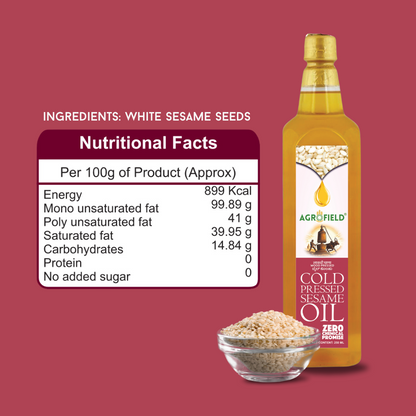 Wood Cold Pressed White Sesame Oil