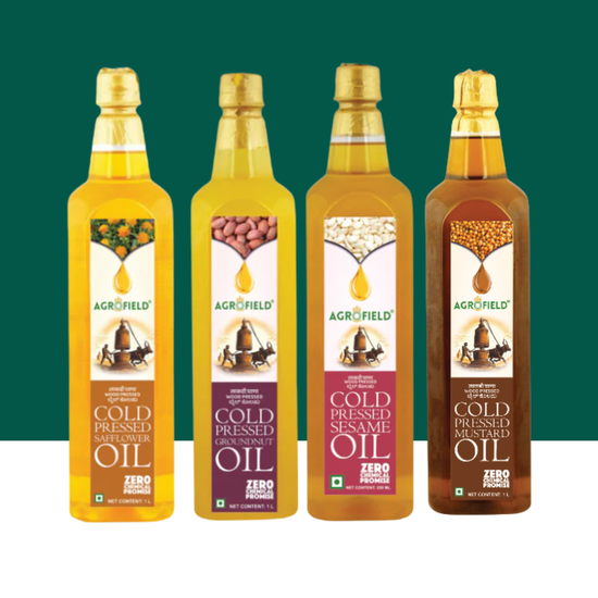 Doctor recommended comb: groundnut/safflower/mustard/sesame ( 1 LITRE EACH)