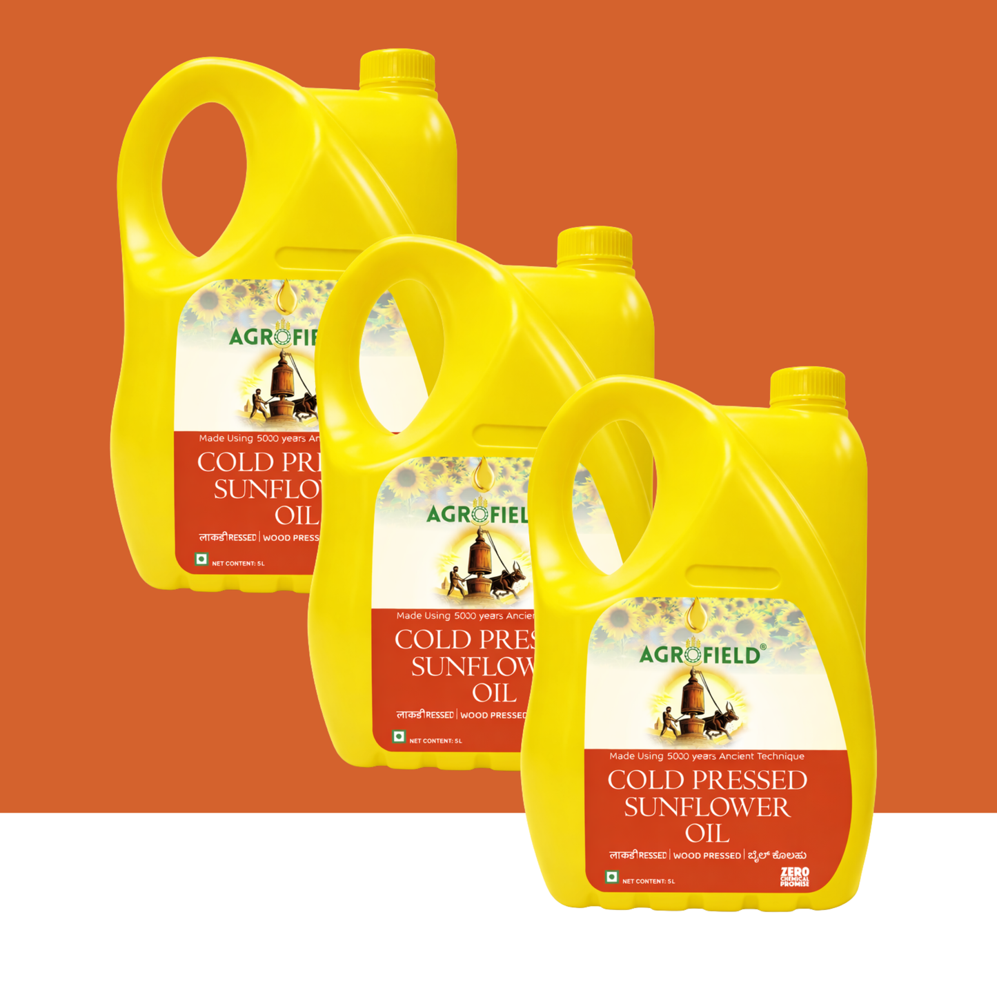 Wood Cold Pressed Sunflower Oil
