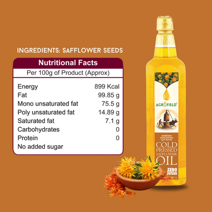 Wood Cold Pressed Safflower Oil