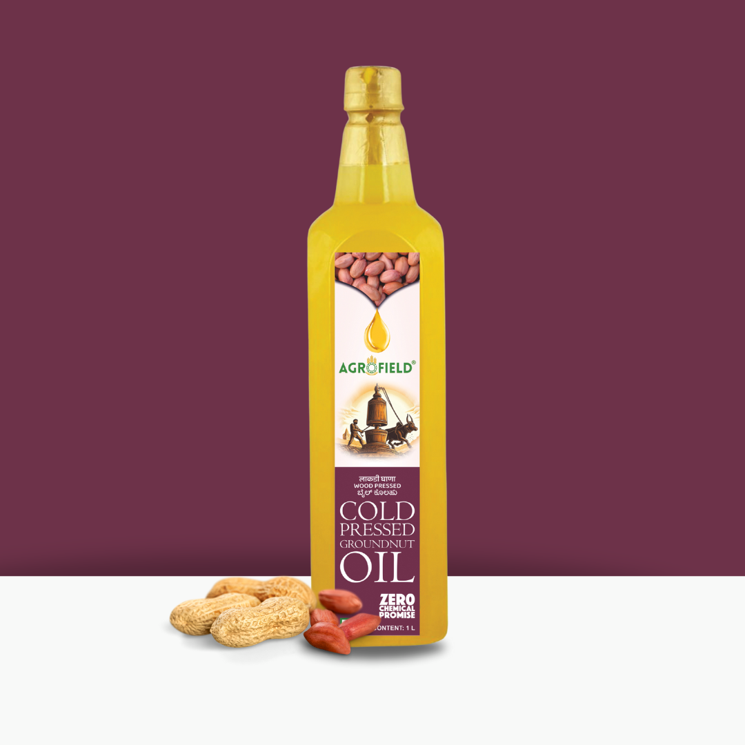 Wood Cold Pressed Groundnut Oil