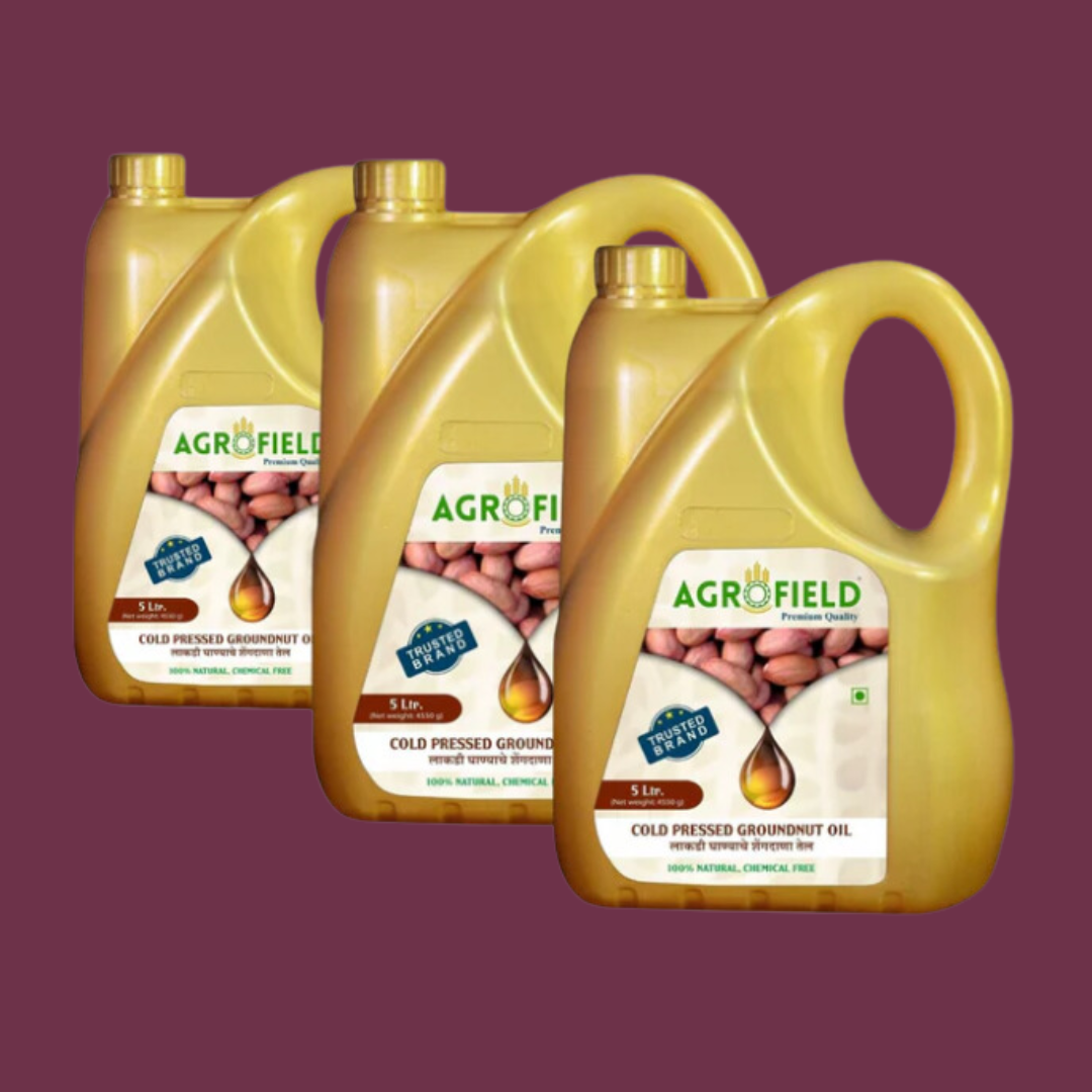 Wood Cold Pressed Groundnut Oil