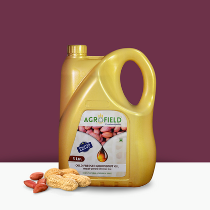 Wood Cold Pressed Groundnut Oil