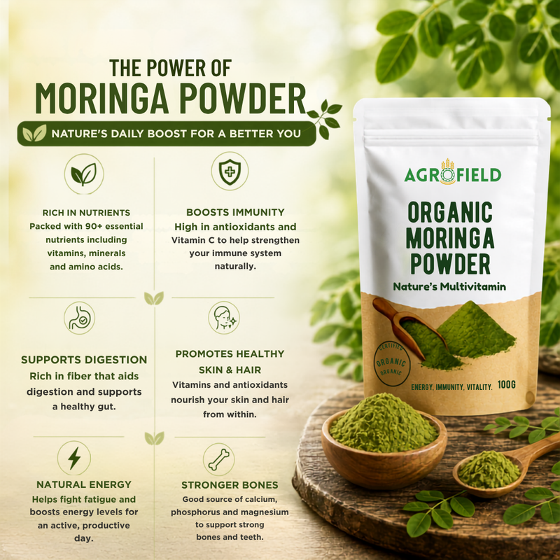 Organic Moringa Powder 100 gm