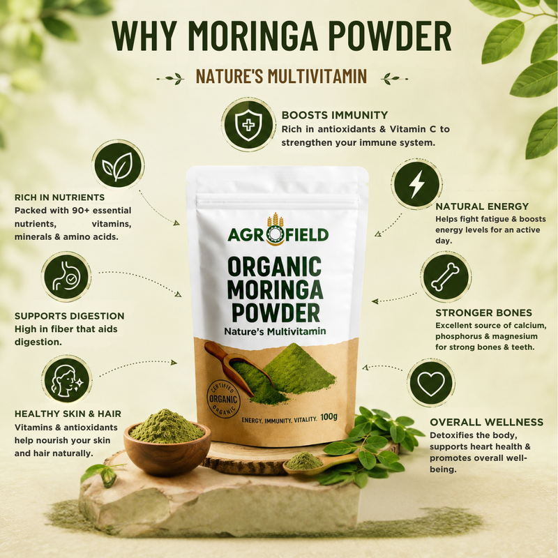 Organic Moringa Powder 100 gm