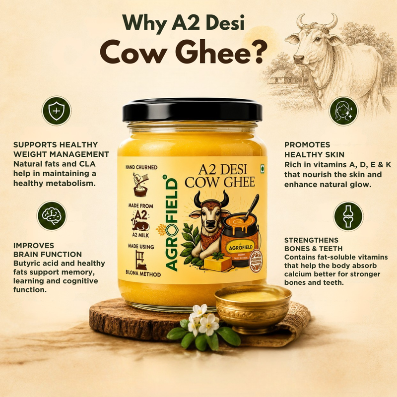 Certified Organic A2 Desi Cow Ghee