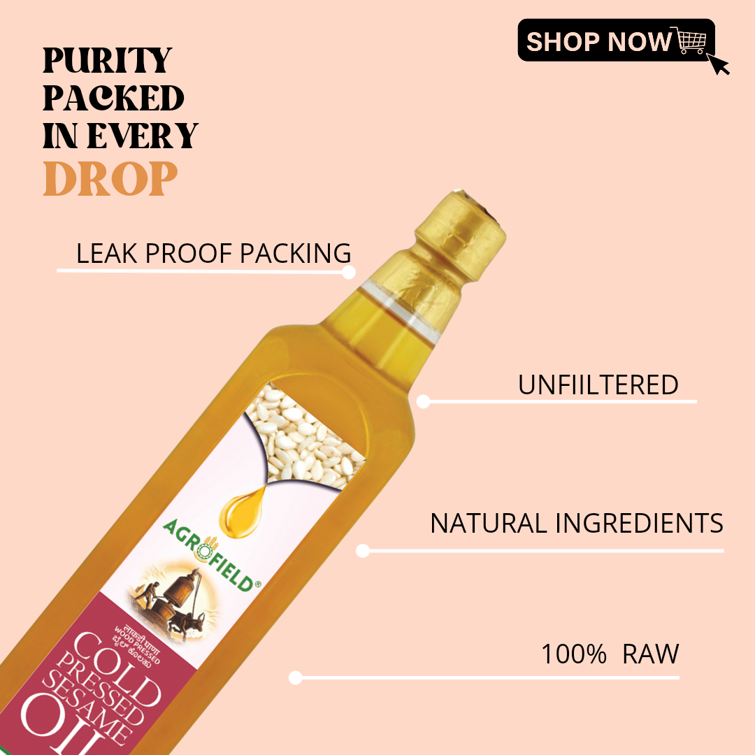 Wood Cold Pressed White Sesame Oil